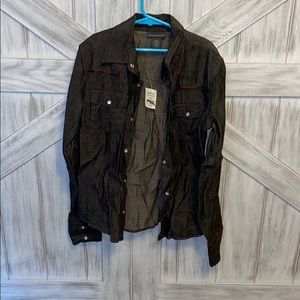 Banana republic  black demin shirt